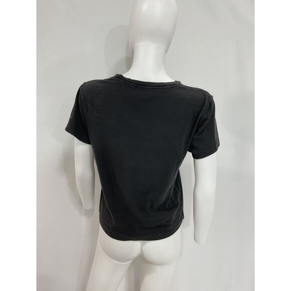 Re/Done 'Just Send Wine' Classic Black Tee  Size S - Picture 3 of 5